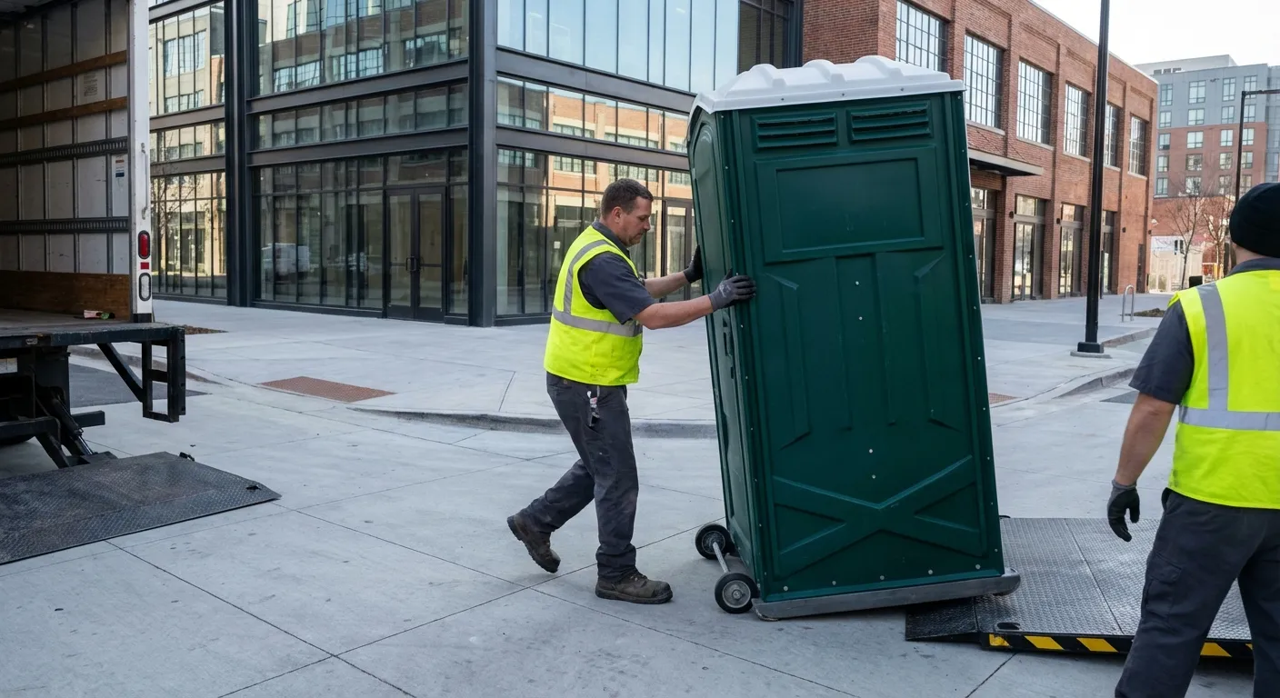 Portable restroom services in Denver Arts District