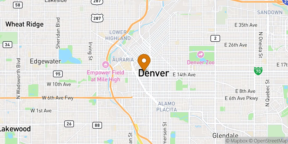 neighborhood map neighborhood map in Denver, CO